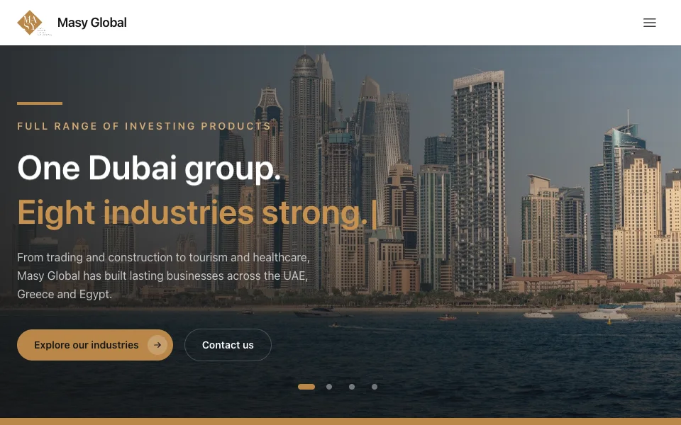 Masy Global Website — Website Design project by 8 Digital Marketing Agency